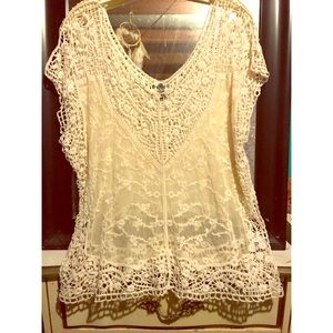 Sheer Lace Blouse